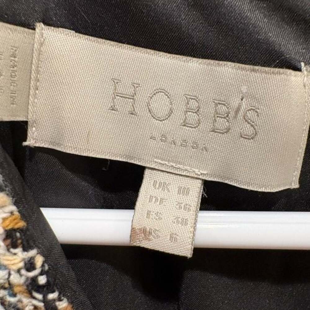 Hobbs London Jessie Tweed Sheath Dress Short Sleeve Career Fringe Size 6 - Picture 4 of 5